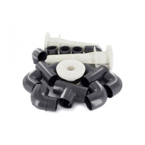 Poolset Classic + 800x400 cm, mit Bodenisolierung und Römertreppe